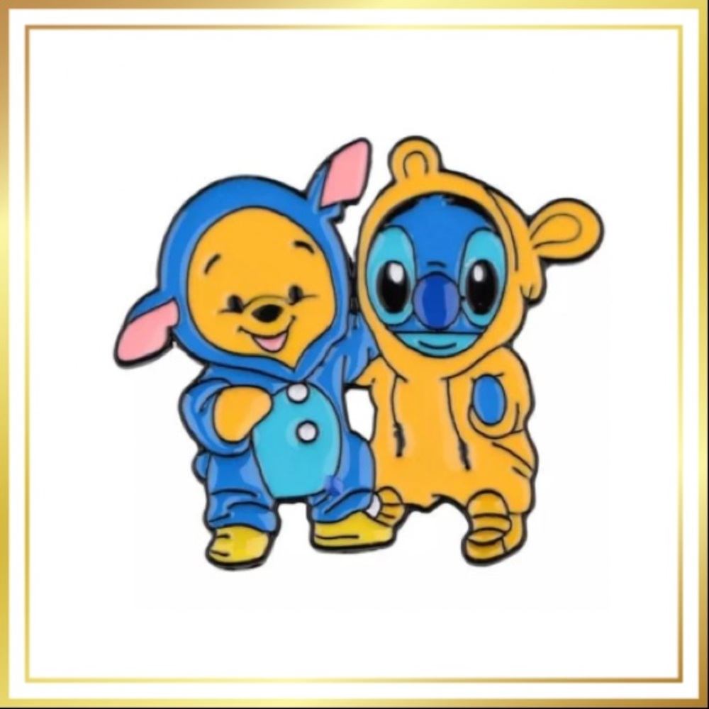 ❗️FINAL PRICE❗️WINNIE THE POOH & STITCH Enamel Collector’s Pin